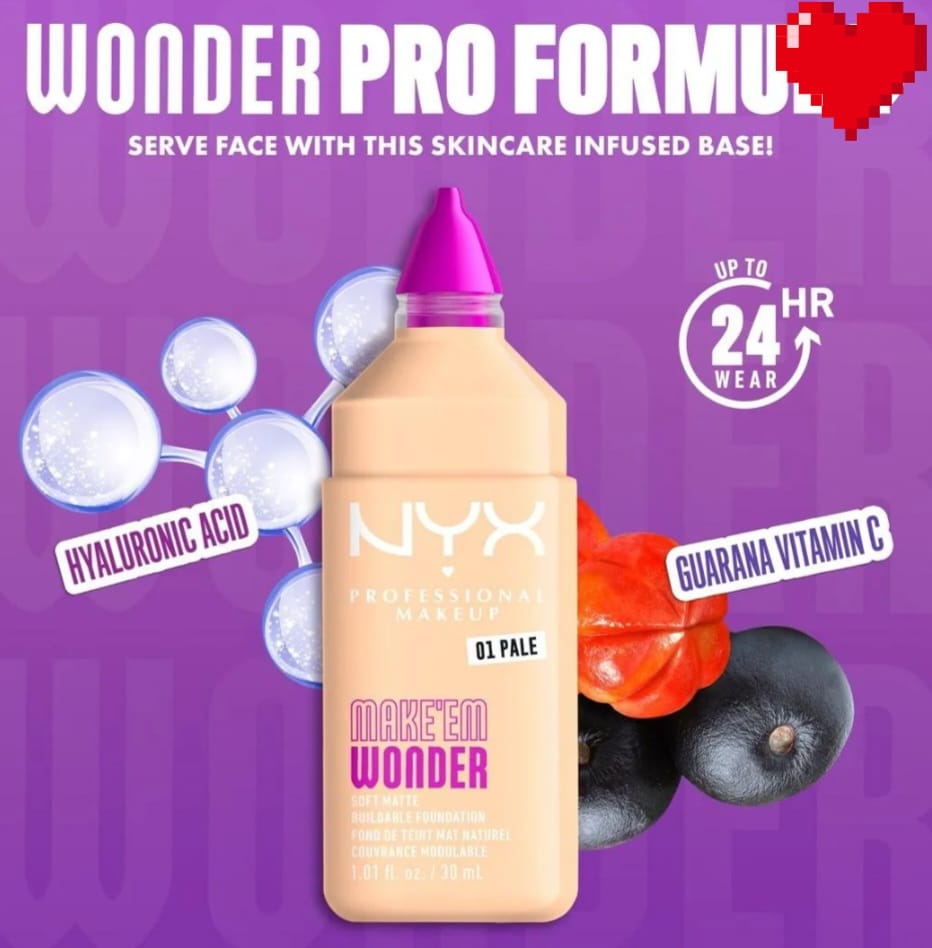 Base Make Em Wonder Soft Matte de NYX Professional Makeup