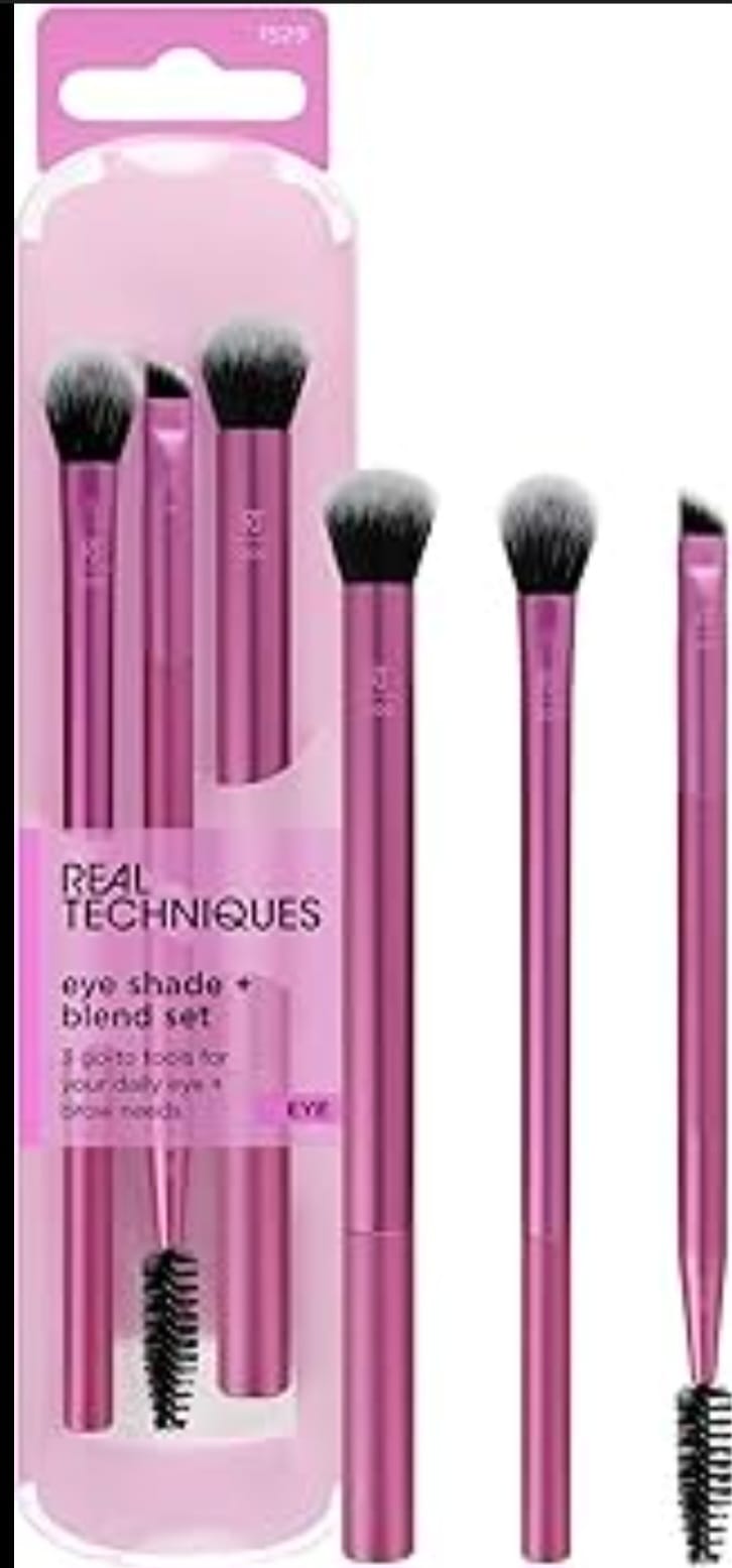 Set de Brochas para Ojos Eye Shade + Blend – Real Techniques Marca: Real Techniques