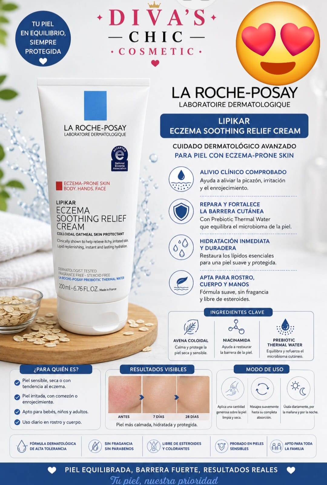 💙 La Roche-Posay Lipikar Eczema Soothing Relief Cream