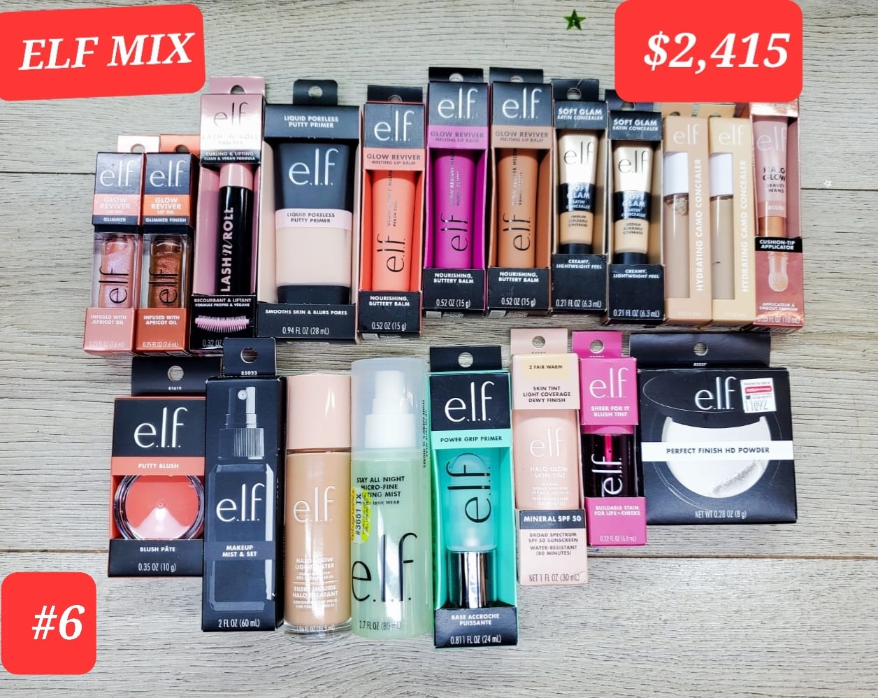 LOTE # 6 - MIX DE ELF 20 PZ