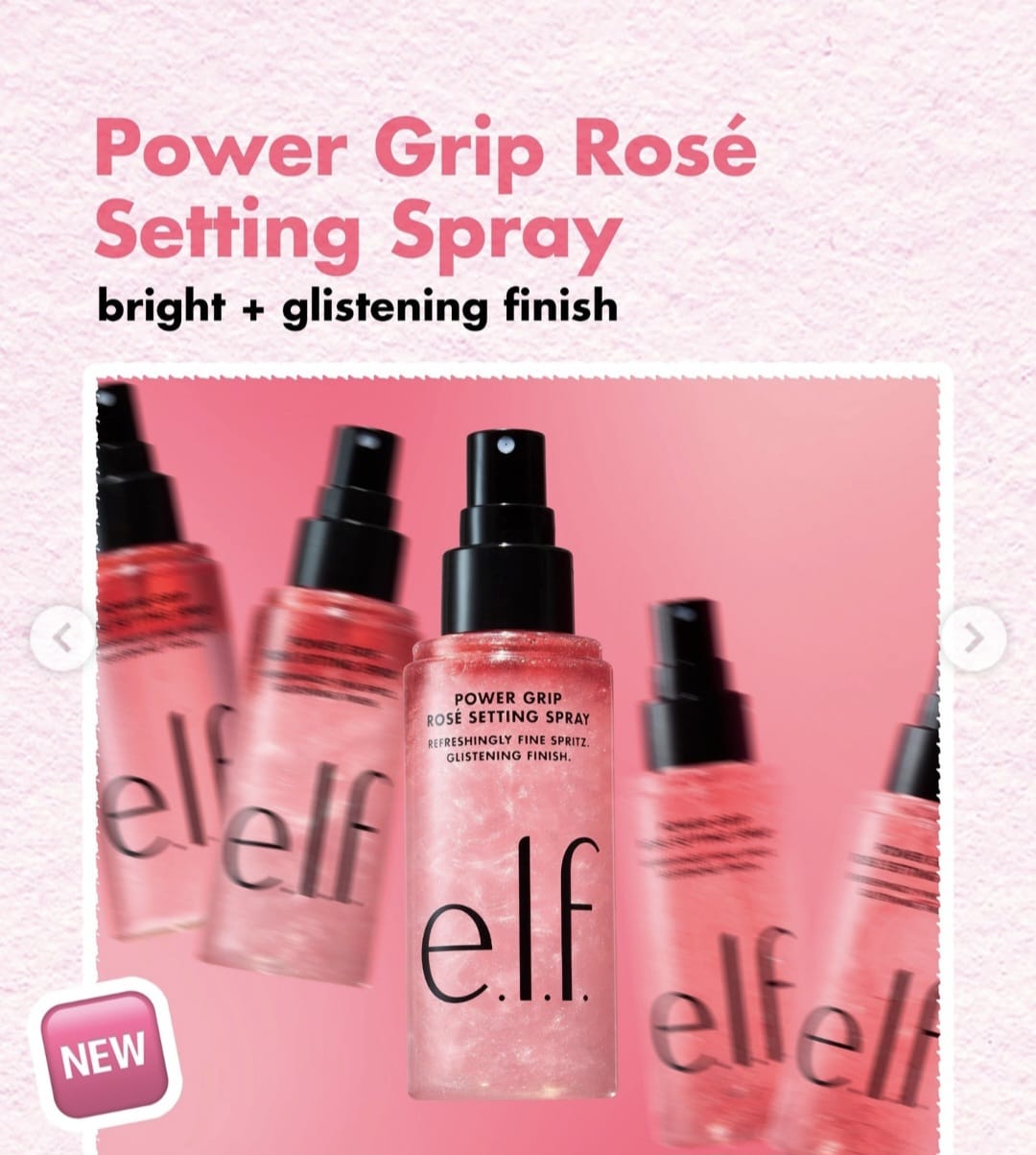 💖✨ e.l.f. Power Grip Rosé Setting Spray ✨💖
