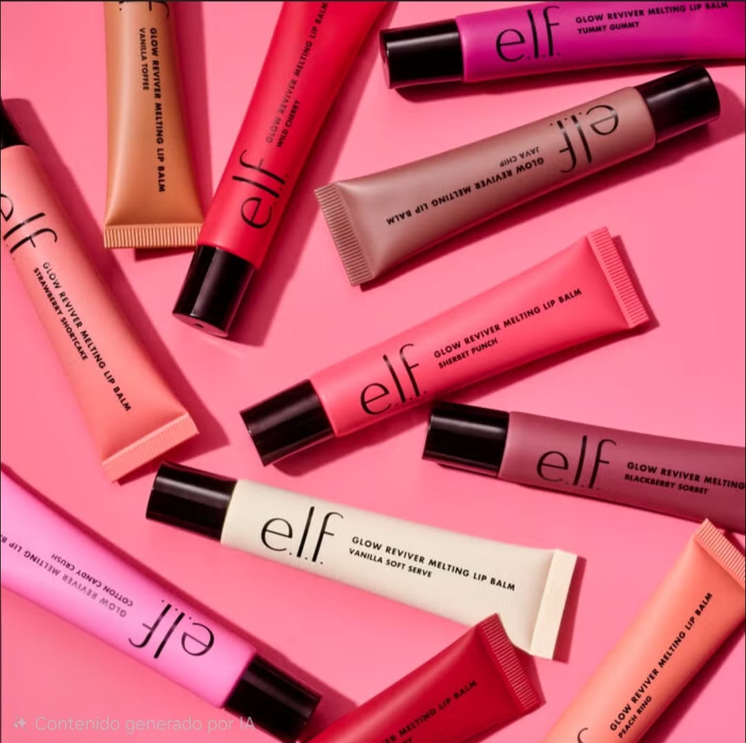 KIT 5 pz- Set e.l.f. Glow Reviver Lip Balm (Bálsamos Labiales con Color)- surtidos