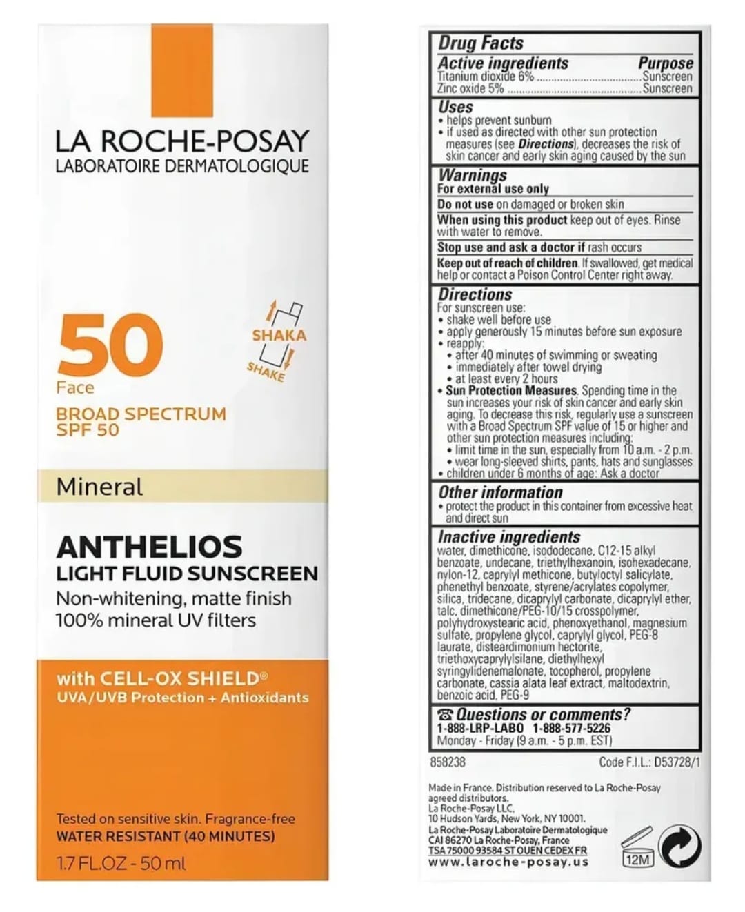 🧡✨ La Roche-Posay Anthelios Mineral SPF 50 ✨🧡