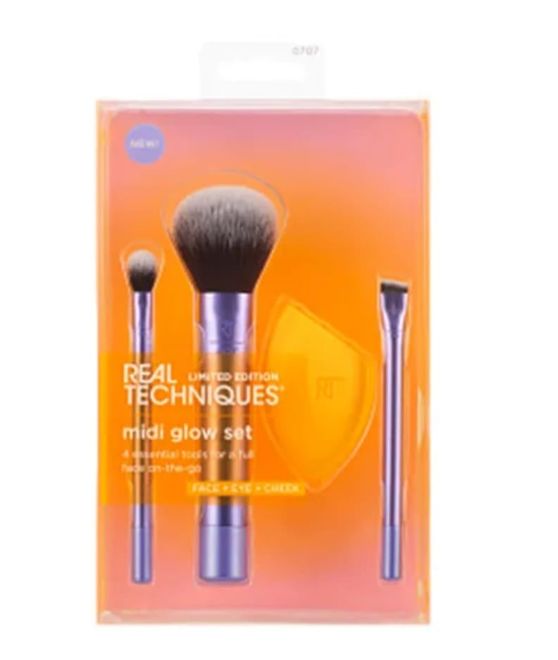 ✨ Set de Brochas Real Techniques – Midi Glow Set (Edición Limitada)