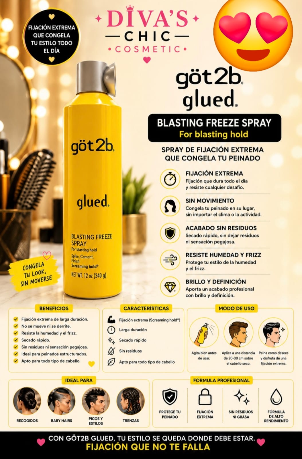 Got2b Glued Blasting Freeze Spray