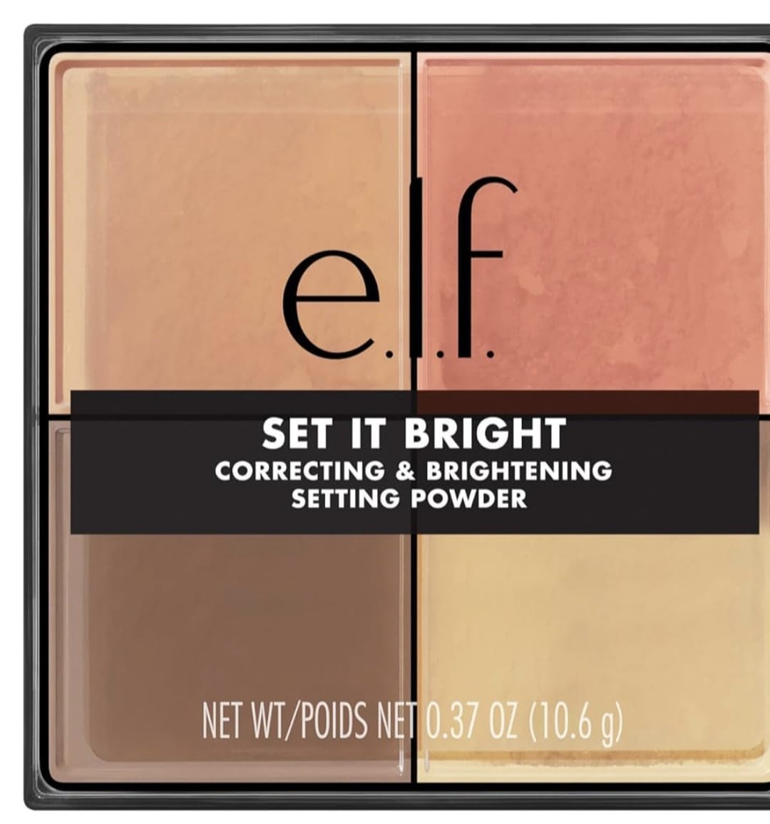 🤎✨ e.l.f. Set It Bright Correcting &amp; Brightening Setting Powder – Medium/Tan ✨🤎