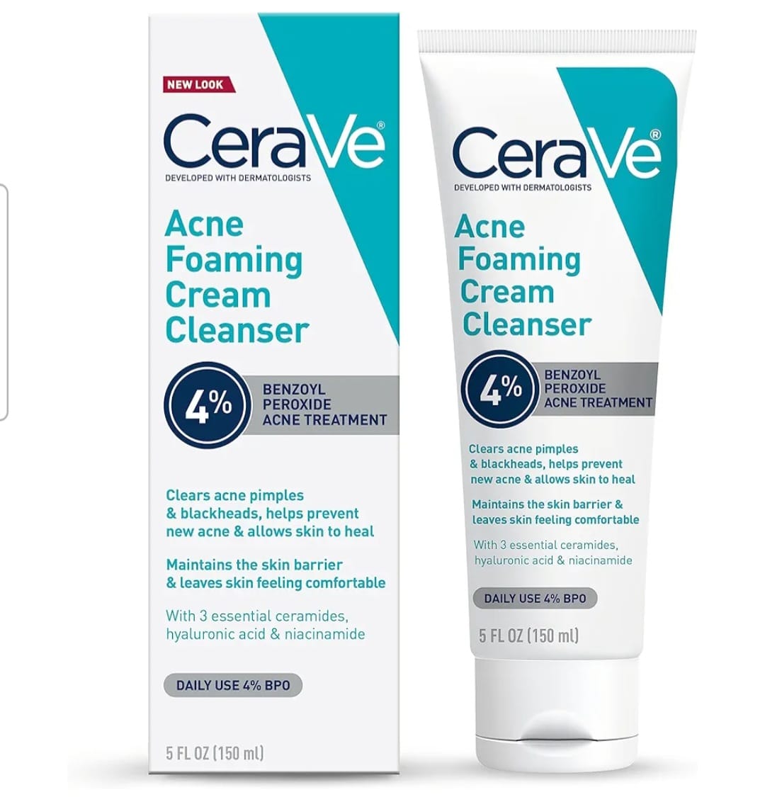 CeraVe Acne Foaming Cream Cleanser.