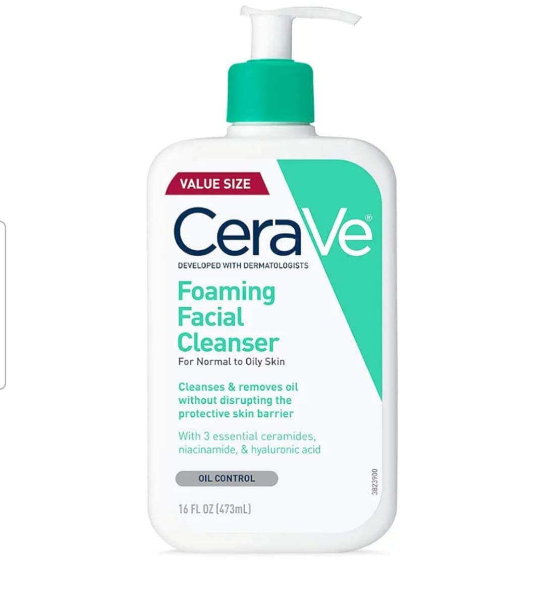 CeraVe Foaming Facial Cleanser 🧴✨- 473 ml