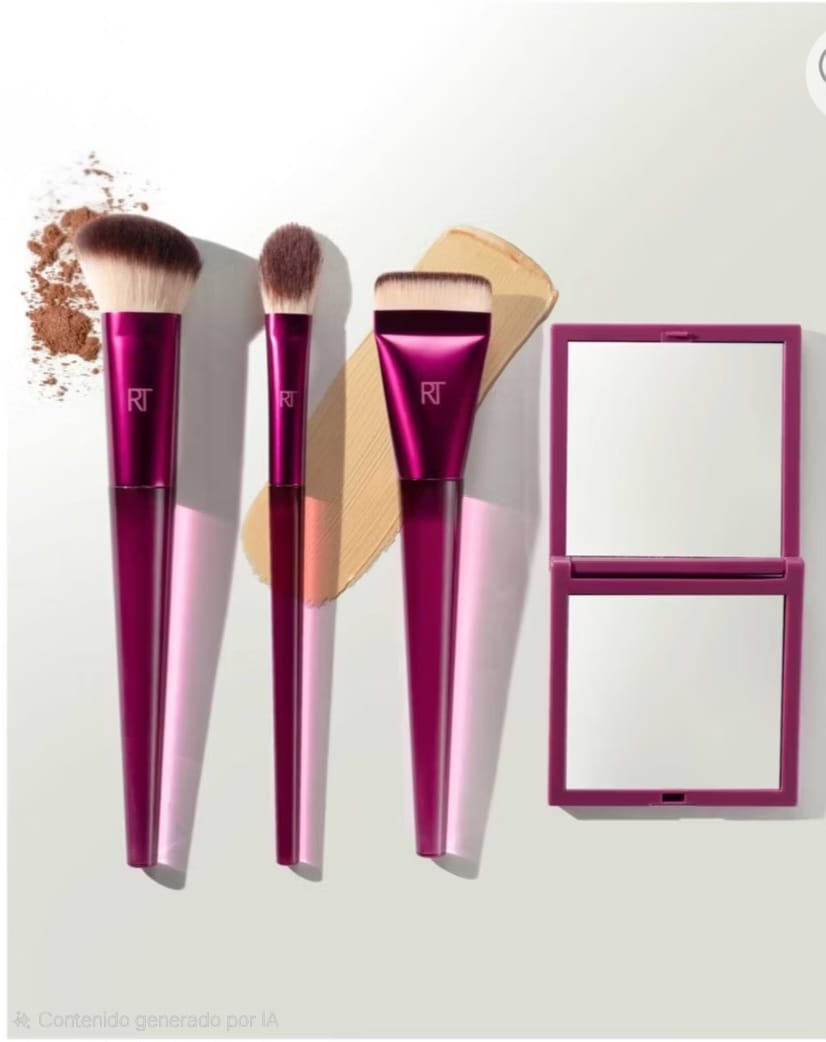 💖 Set de Brochas Real Techniques – Berry Kiss (Edición Limitada)