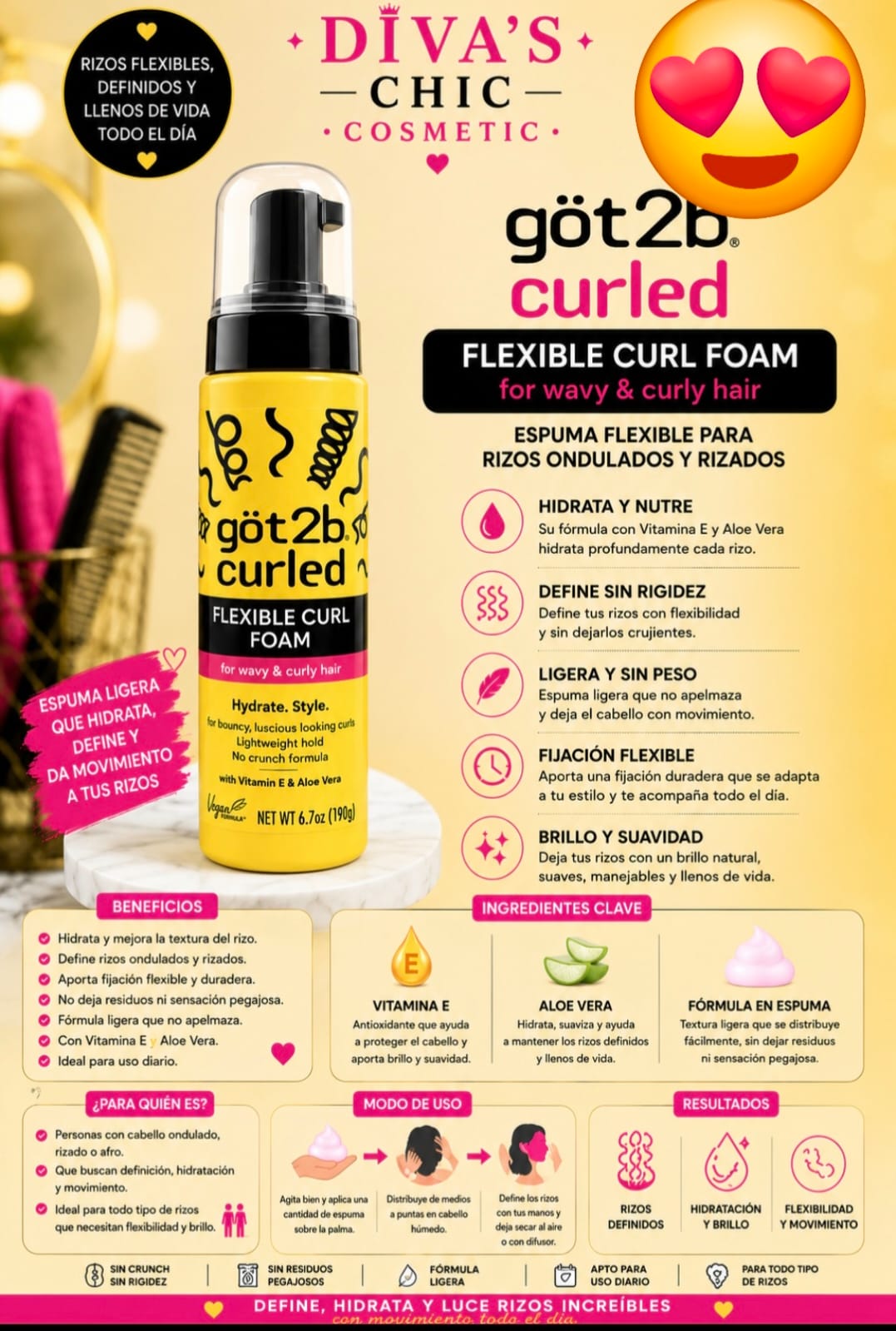 Got2b Curled Flexible Curl Foam