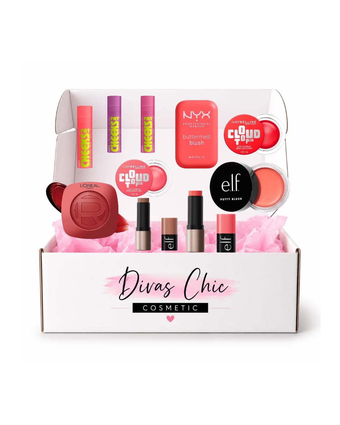 ✨🌸 Rubores Virales – ¡El toque perfecto de color para tus mejillas! 🌸✨- KIT 10 PZ SURTIDAS
