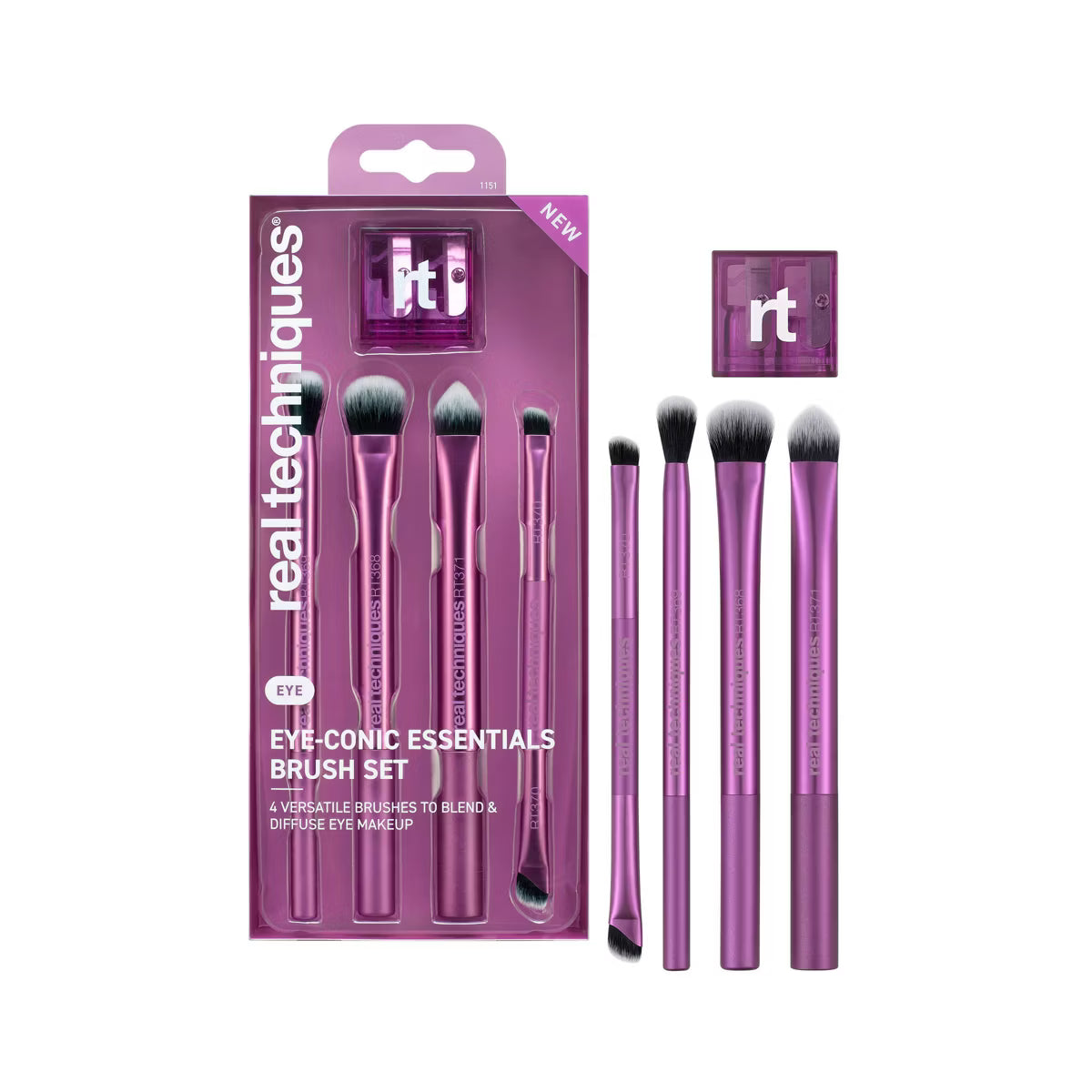 Real Techniques Eye-Conic Essentials Brush Set - 4pc
