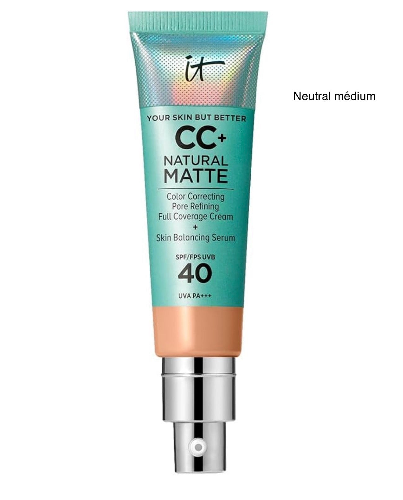 IT COSMETICS  Cc+ Cream Natural Matte (Base De Maquillaje Con Fps 40