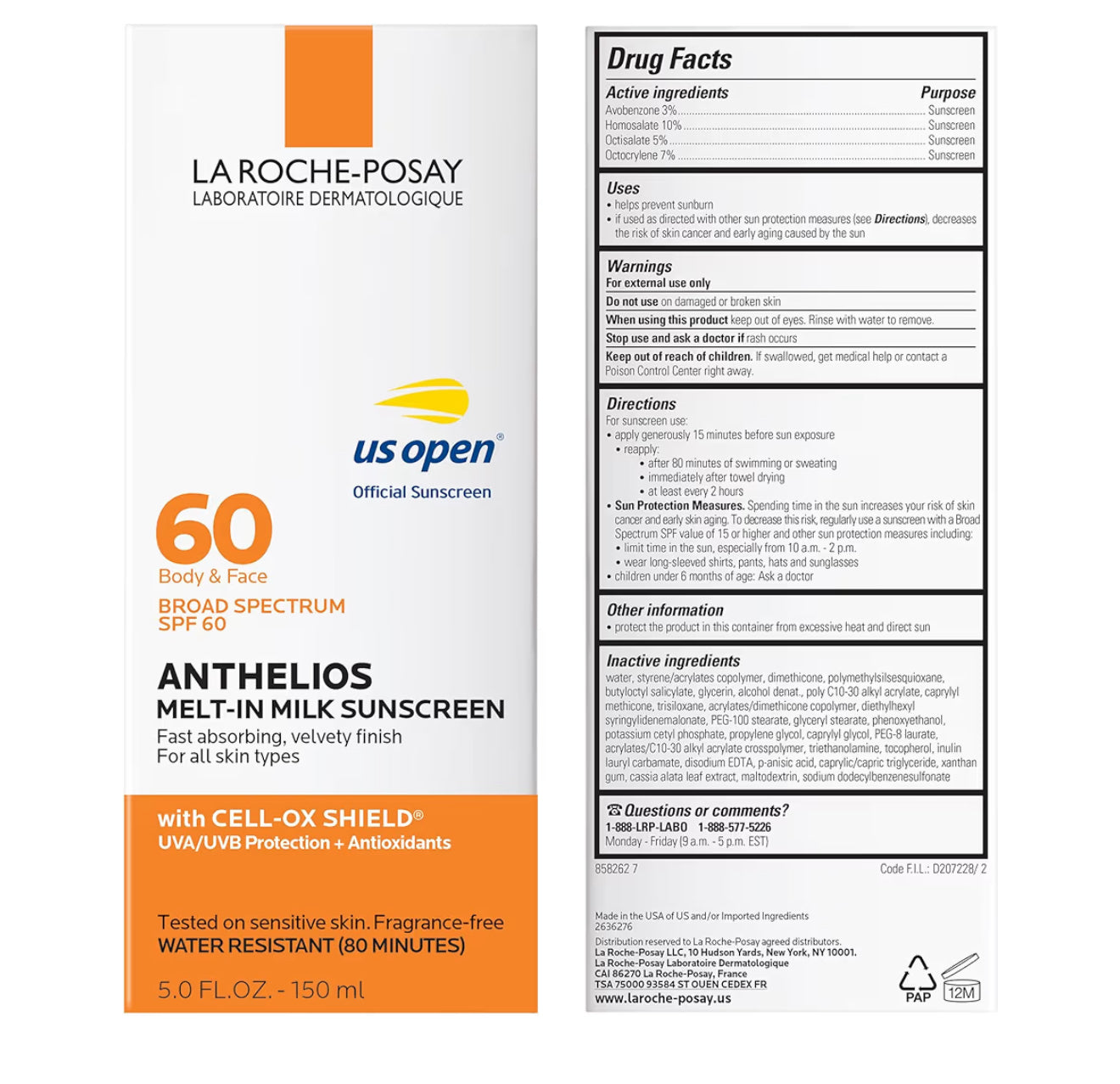 ANTHELIOS MELT-IN MILK SUNSCREEN SPF 60 (150 ml)