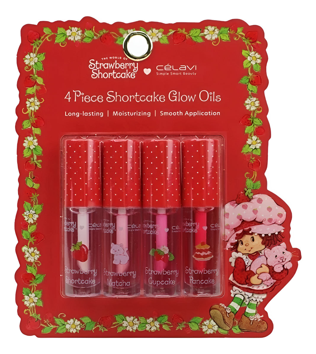 Brillo Labial Hidratante Set 4 Pzs Rosita Fresita X Celavi