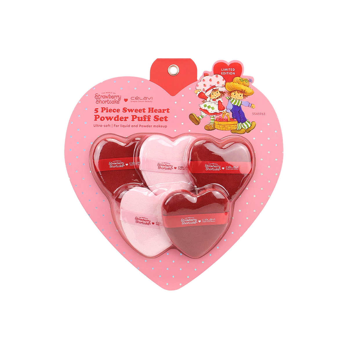 Set Borlas 5Pc Corazón Rosita Fresita Celavi