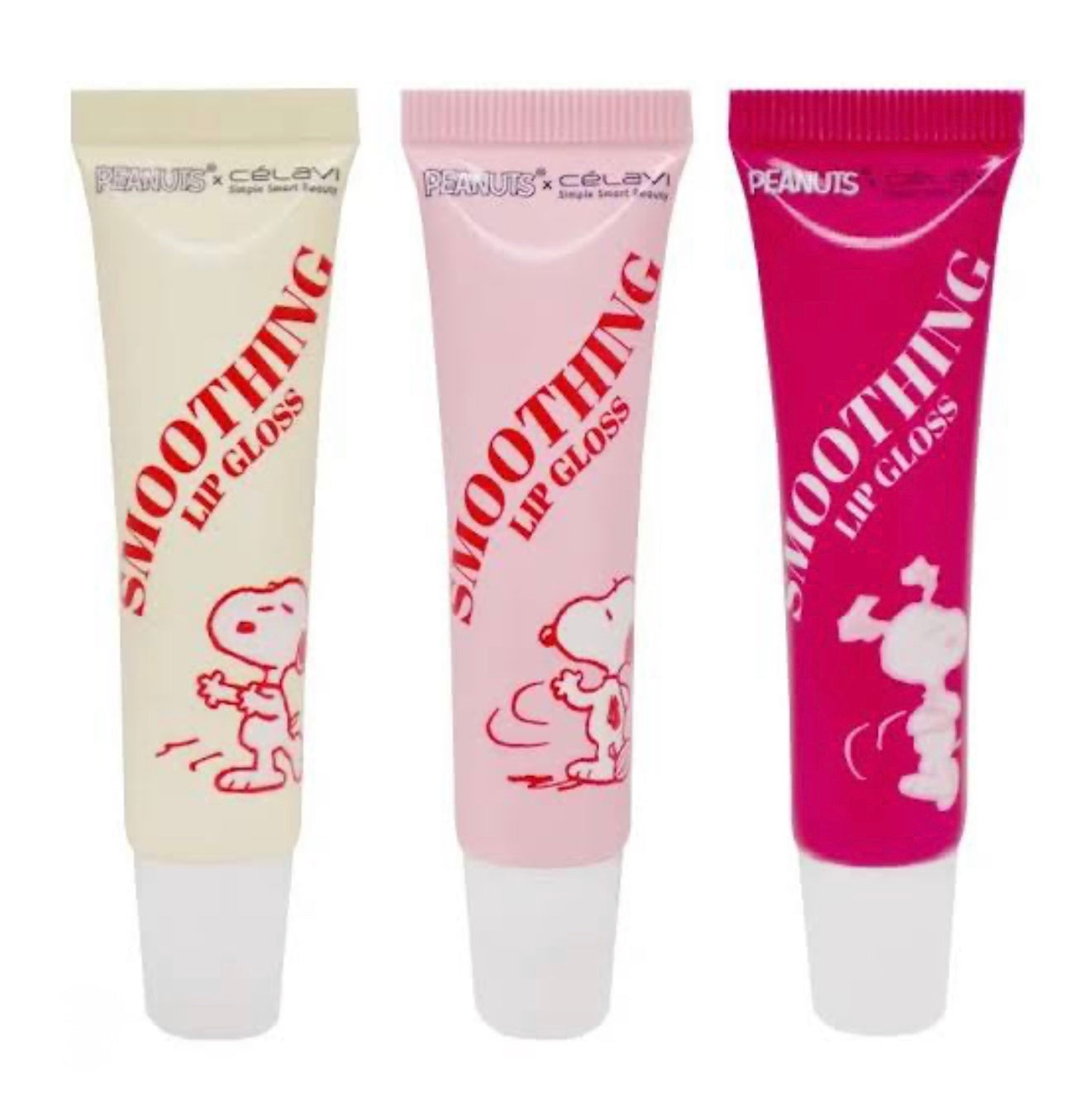 Set smoothing Lip gloss Snoopy x celavi