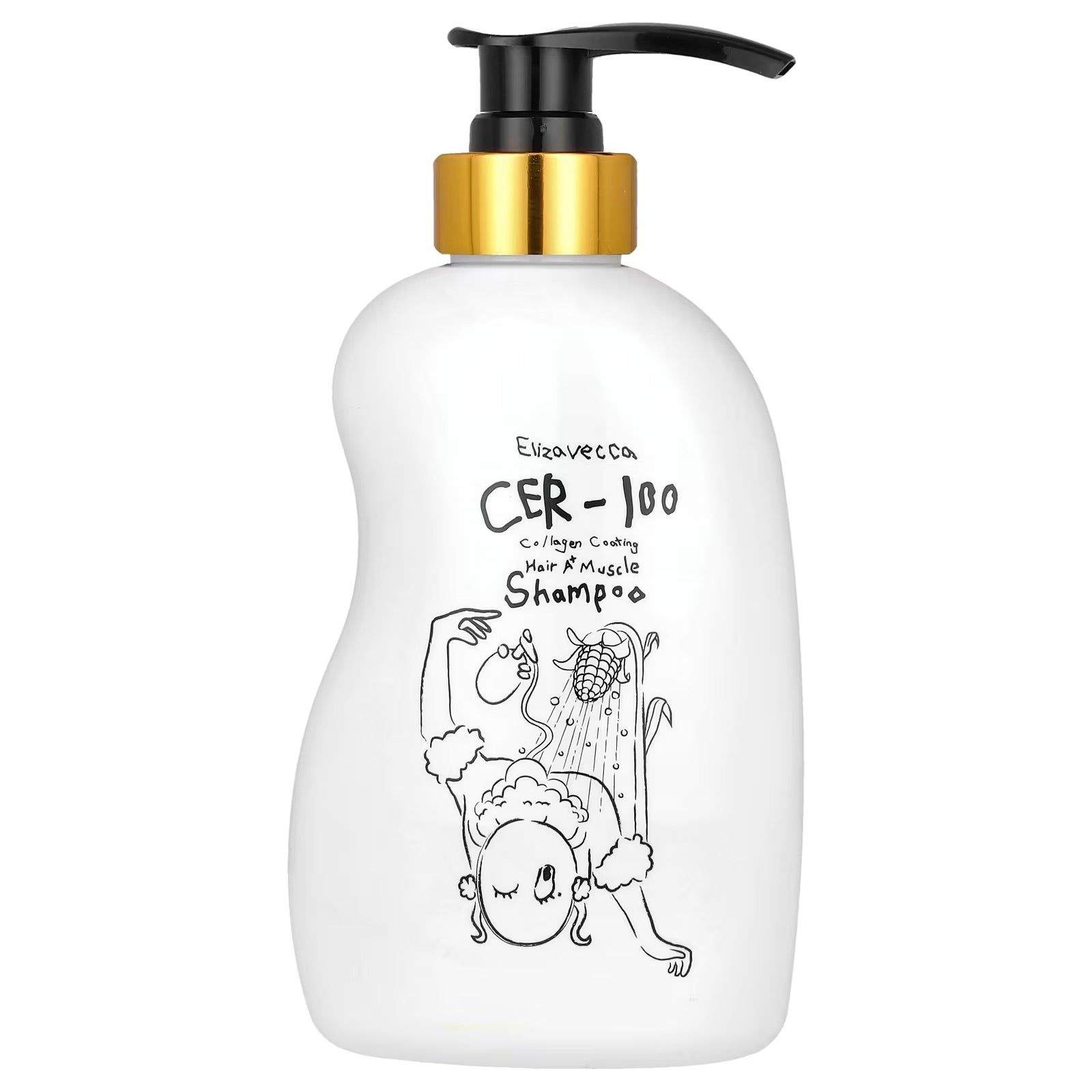 CER-100 Champú con recubrimiento de colágeno para el cabello y la musculatura A+, 500 ml (16,9 oz. líq.)
