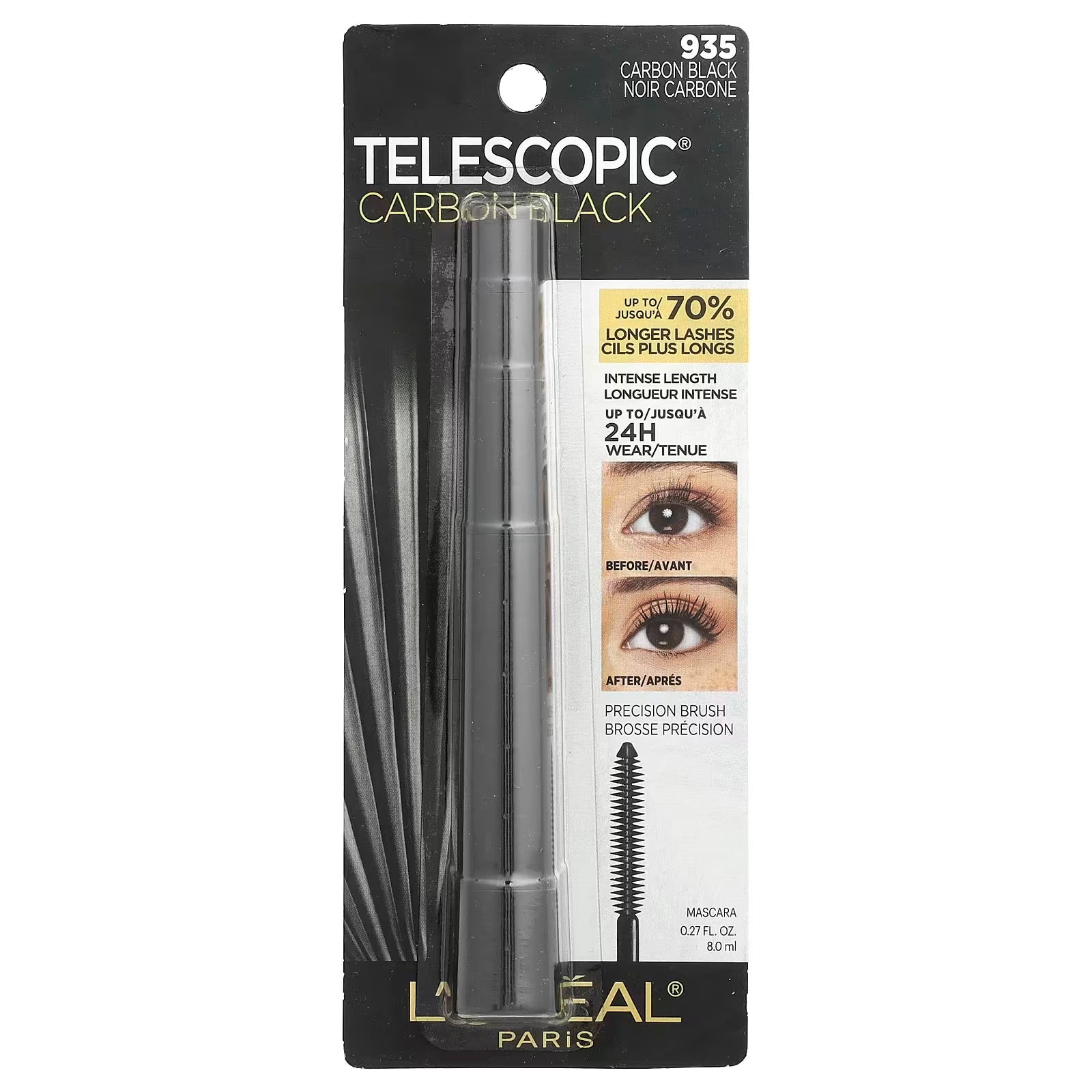 Máscara Telescopic Carbon Black – L’Oréal Paris