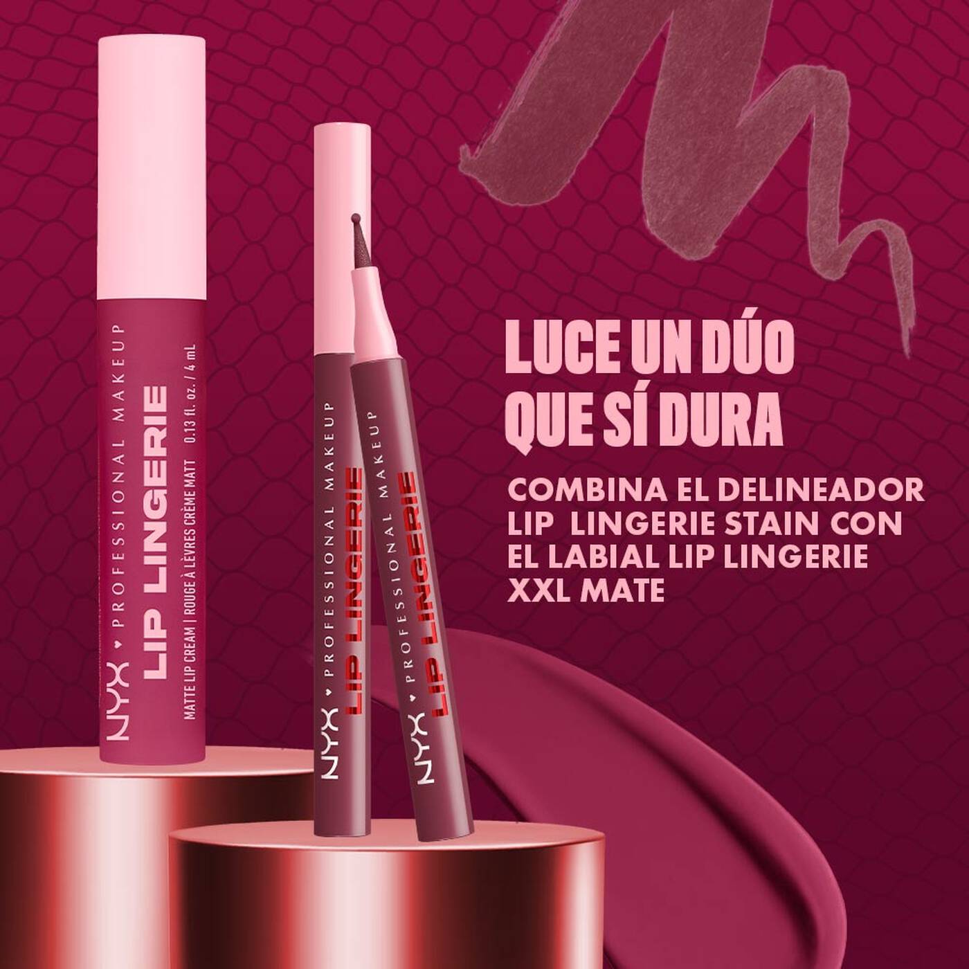 LIP LINGERIE DELINEADOR DE LABIOS EFECTO TINTA NYX PMU