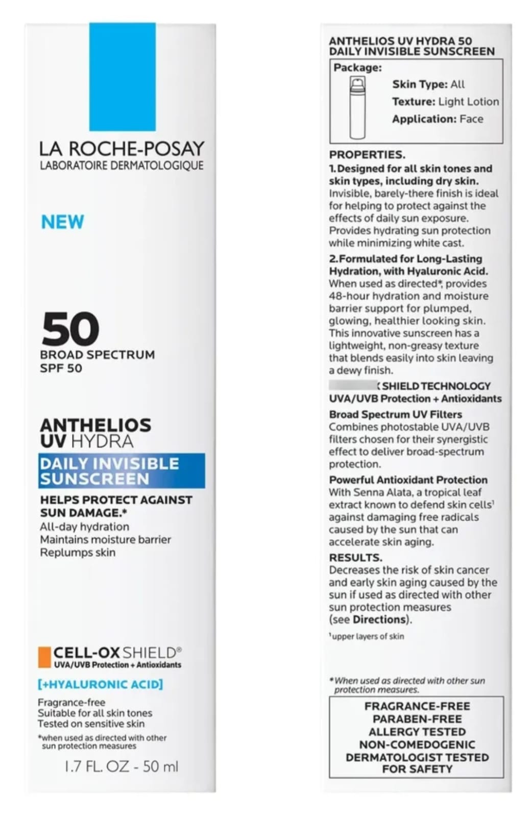 🧴💙 La Roche-Posay Anthelios UV Hydra Daily Invisible Sunscreen SPF 50 💙🧴