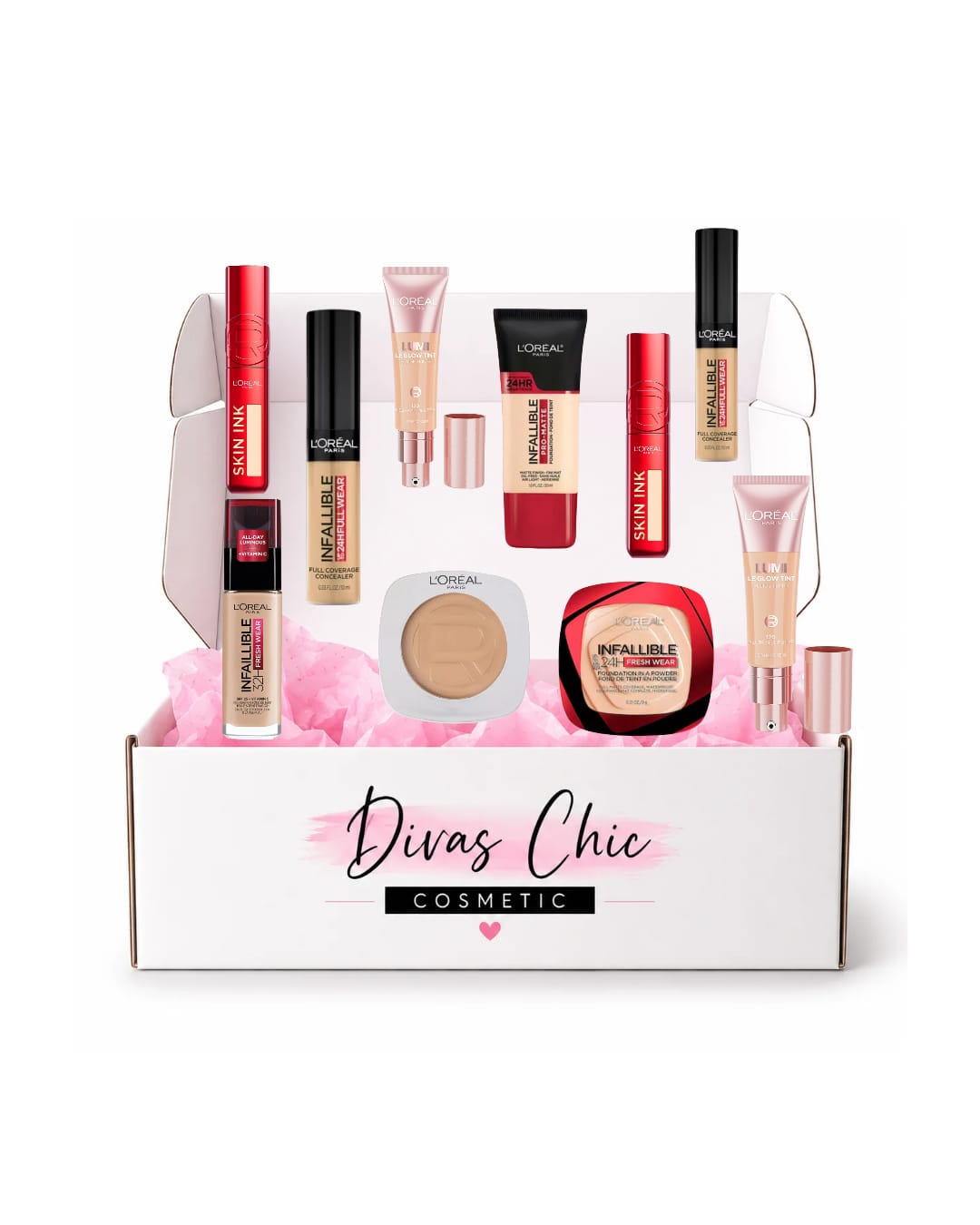 ✨💄 Maquillaje L'Oréal Paris – ¡Tus favoritos en un solo lugar! 💖- KIT 10 PZ