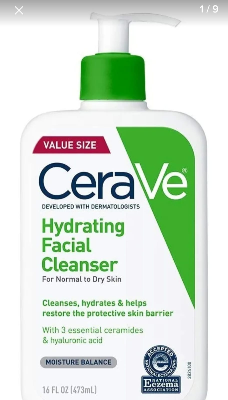 CeraVe Hydrating Facial Cleanser 💧🧴