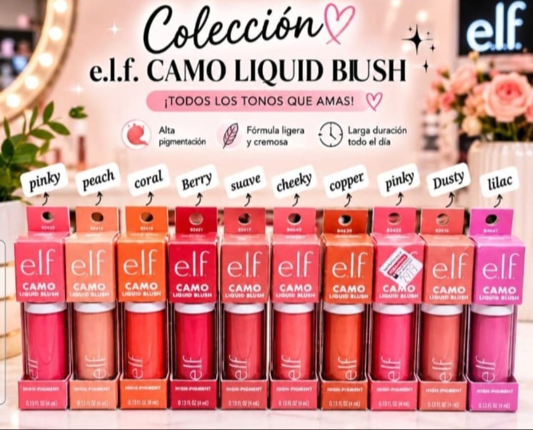 💖✨ Colección e.l.f. Camo Liquid Blush ✨💖