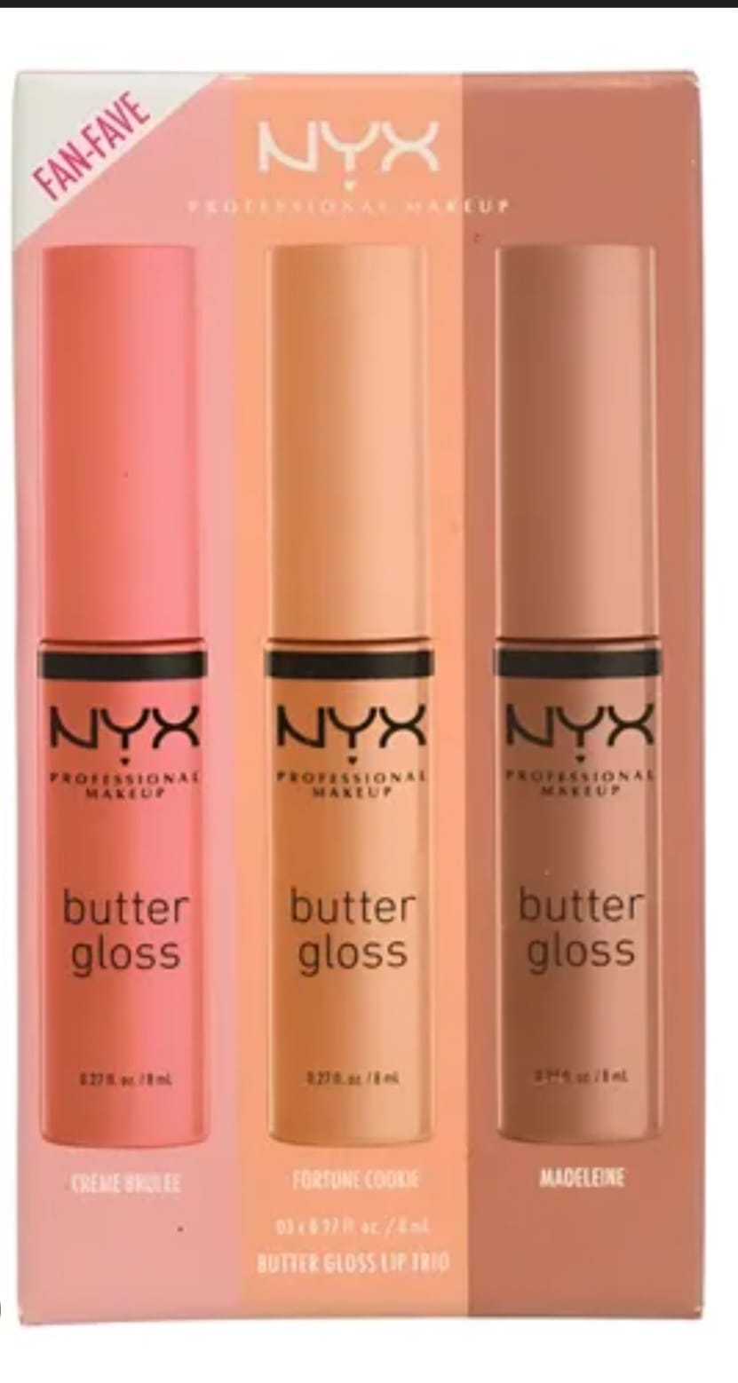 Butter Gloss Lip Trio – Fan Fave Marca: NYX Professional Makeup