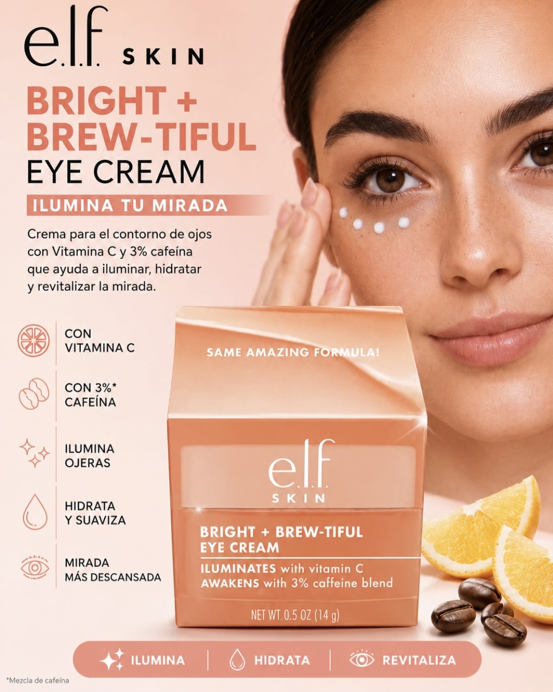e.l.f. SKIN Bright + Brew-tiful Eye Cream