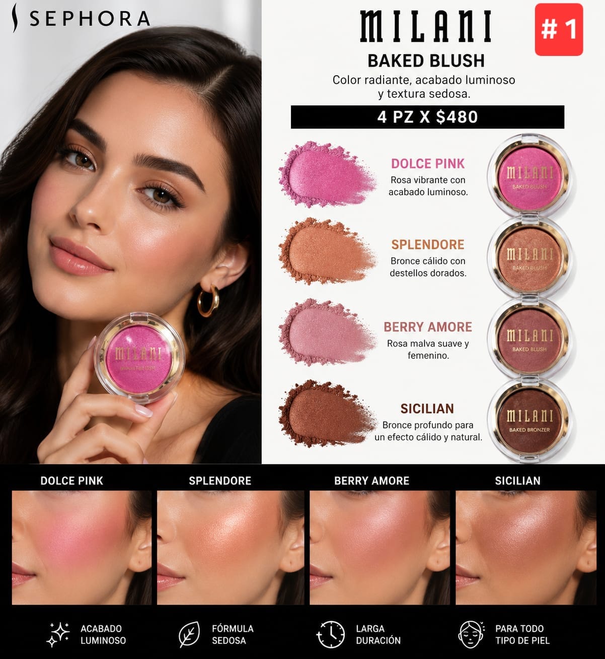 LOTES SUERTIDOS BLUSH MILANI