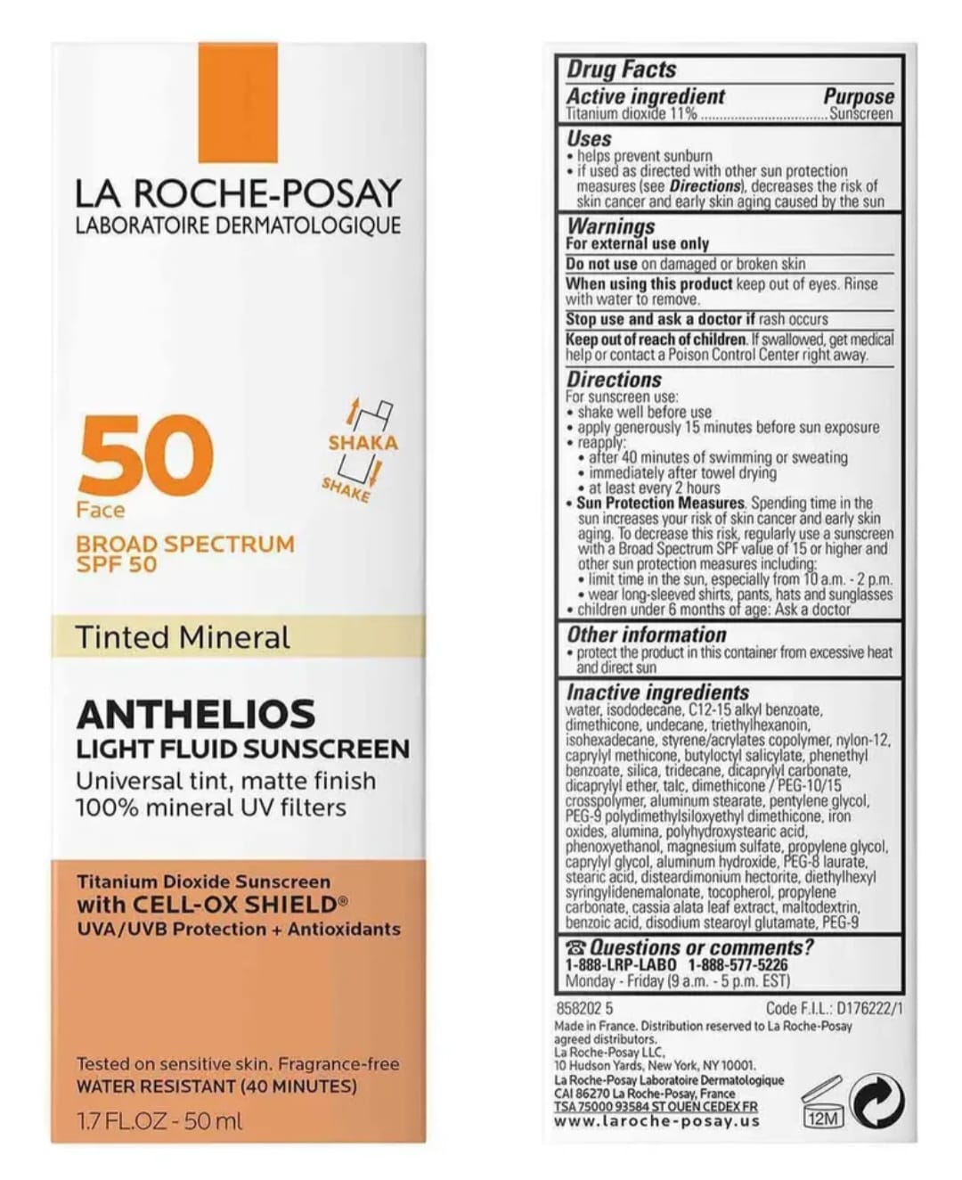 🧡✨ La Roche-Posay Anthelios Tinted Mineral SPF 50 ✨🧡